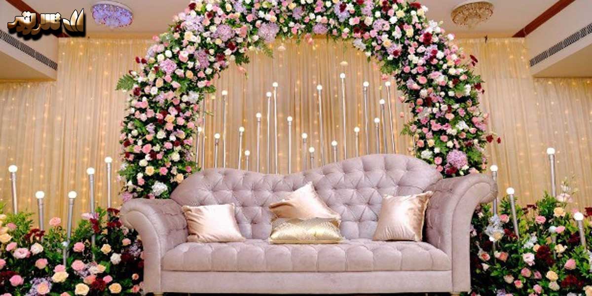 گل آرایی در تالار عروسی